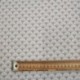 Tissu Popeline Eventails Blanc Gris 