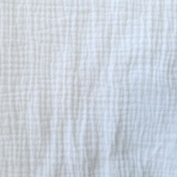 Tissu Double Gaze Fripouille Blanc 