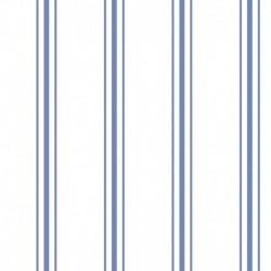 Tissu Cretonne Imprimée Regence Rayure Bleu