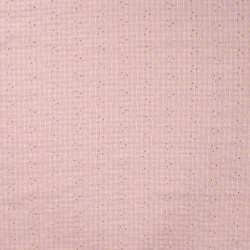 Tissu Seersucker Brodé Nude