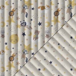 Tissu Matelassé Lunaire Naturel 