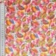 Tissu Popeline Imprimée Feuille Multicolore