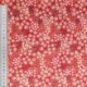 Tissu Popeline Imprimée Fleur Rouge