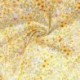 Tissu Popeline Imprimée Fleur Jaune