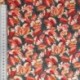 Tissu Popeline Imprimée Feuille Orange