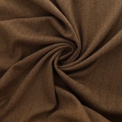 Tissu Jersey Lainage Motif Chevrons Chocolat