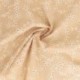 Tissu Popeline Floquée Esprit Broderie Beige
