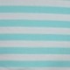 Tissu Pico Terry Rayures Bleu Turquoise