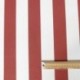 Tissu Toile Outdoor Deperlante Rayure Terracotta 
