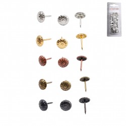 Clous tapissier ronds stries x50