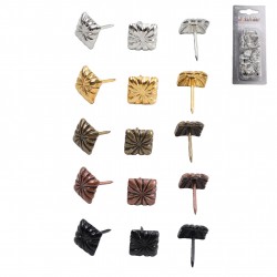 Clous tapissier carres stries x50