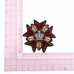 Blason couronne a coudre