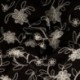 Tissu Viscose Polyamide Brodé Noir