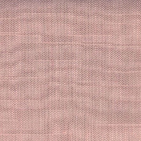 Tissu Viscose Lin Uni Rose 