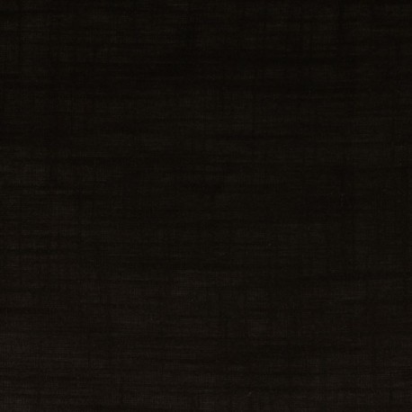 Tissu Viscose Lin Uni Noir