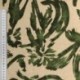 Tissu Viscose Lin Imprimé Digital Vert