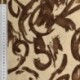 Tissu Viscose Lin Imprimé Digital Chocolat 