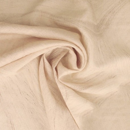 Tissu Uni Vague Ecru 