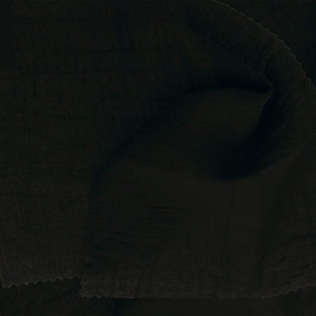 Tissu Uni Noir