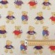 Tissu Teddy Bear Fond Coloris Lin Ourson 