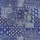 Tissu Cretonne Imprimée Farwest Bandana Bleu 