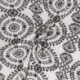 Tissu Broderie Coton Fleurs Fond Blanc 