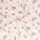 Tissu Broderie Coton Fleurs Rose Clair