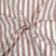 Tissu Etamine Rayée Vasco Terracotta 
