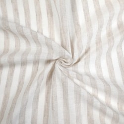 Tissu Etamine Rayée Vasco Coloris Lin 