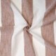 Tissu Etamine Rayée Gamma Terracotta