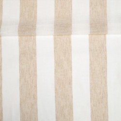 Tissu Etamine Rayée Gamma Ocre 