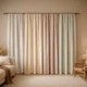 Tissu Etamine Rayée Gamma Ocre 