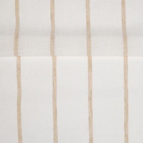 Tissu Etamine Rayée Montego Ocre 