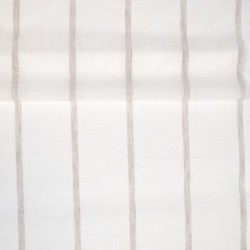Tissu Etamine Rayée Montego Coloris Lin 