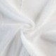 Tissu Etamine Rayée Onega Fil Chenillé Blanc 