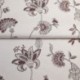 Tissu Jacquard Mina Floral Bordeaux 