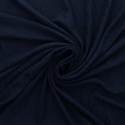 Tissu Jersey Côtelé Uni Bleu Marine