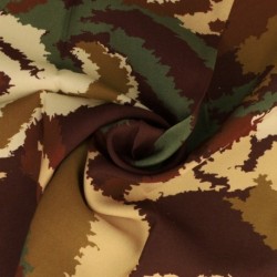 Tissu Viscose Imprimé Marron