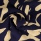 Tissu Viscose Imprimé Marine 