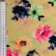 Tissu Popeline De Viscose Imprimée Floral Multico