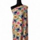Tissu Popeline De Viscose Imprimée Floral Multico
