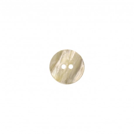 Bouton nacre naturel Blanc - 