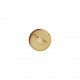 Bouton transparent corne Marron antilope - 