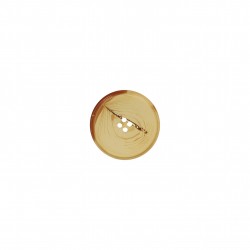 Bouton transparent corne Marron antilope - 