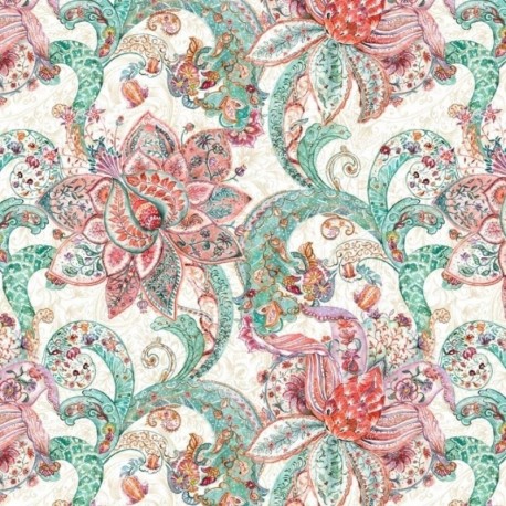 Tissu Toile Loneta Laki Arabesque