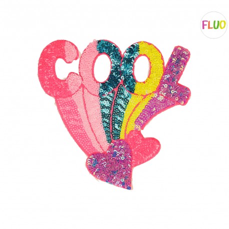 Motif cool paillettes 12x15cm - Cool