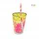Motif cocktail 15x21cm - Fluo