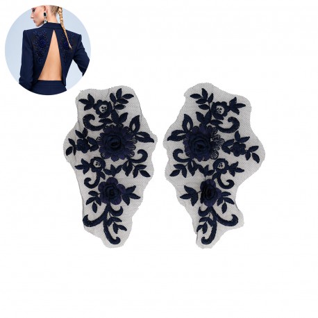 Motif perles fleur *2
