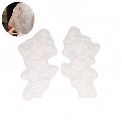 Motif perles fleur *2 Blanc - 