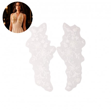 Motif perles fleur *2